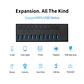 Hub Tecnolab USB 3.0 - 10 Puertos (Led indicador, 5Gbps, 12V) - Miniatura 4