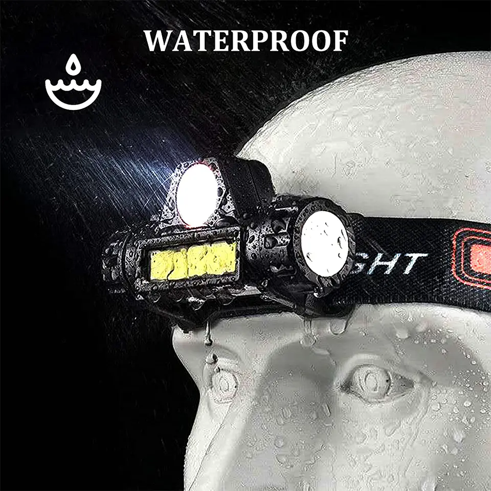 Linterna Led para Cabeza (Carga USB, 3800 Lúmenes) 4