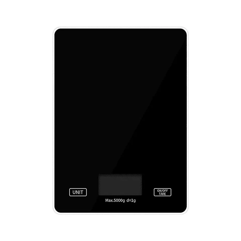 Pesa Gramera Digital 5kg (LCD, Vidrio templado, Botón Táctil) 1