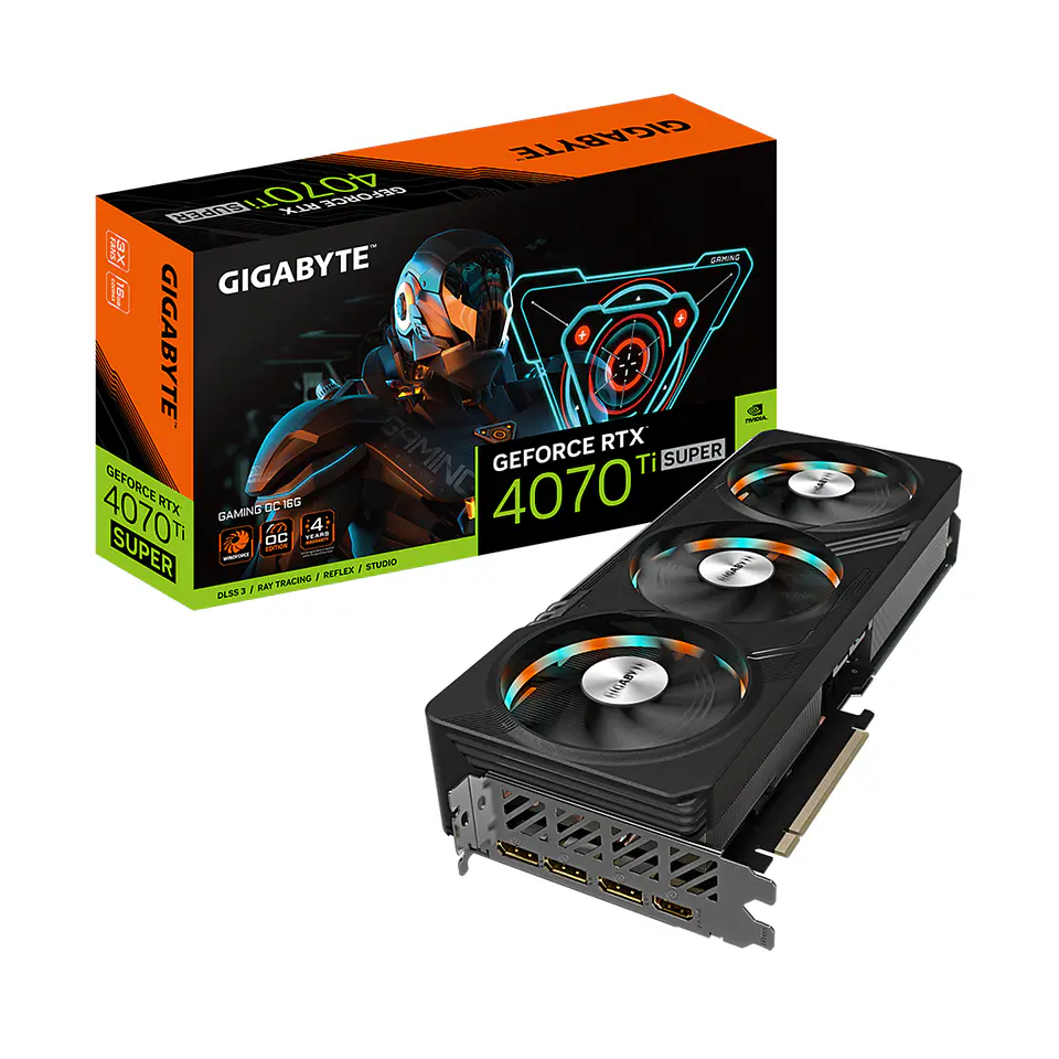 Tarjeta Video Gigabyte RTX 4070 Ti Super Gaming OC 16G GDDR6X 1