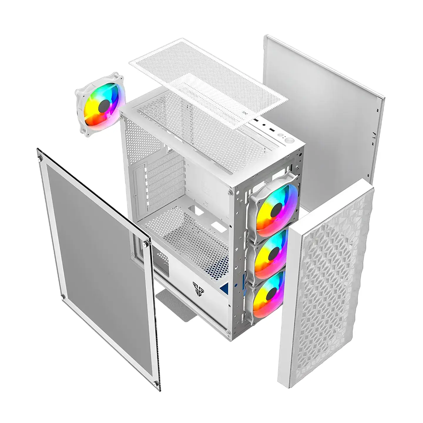 Gabinete Fantech CG83 Aero Space ATX, Panel Vidrio, 4 coolers 4