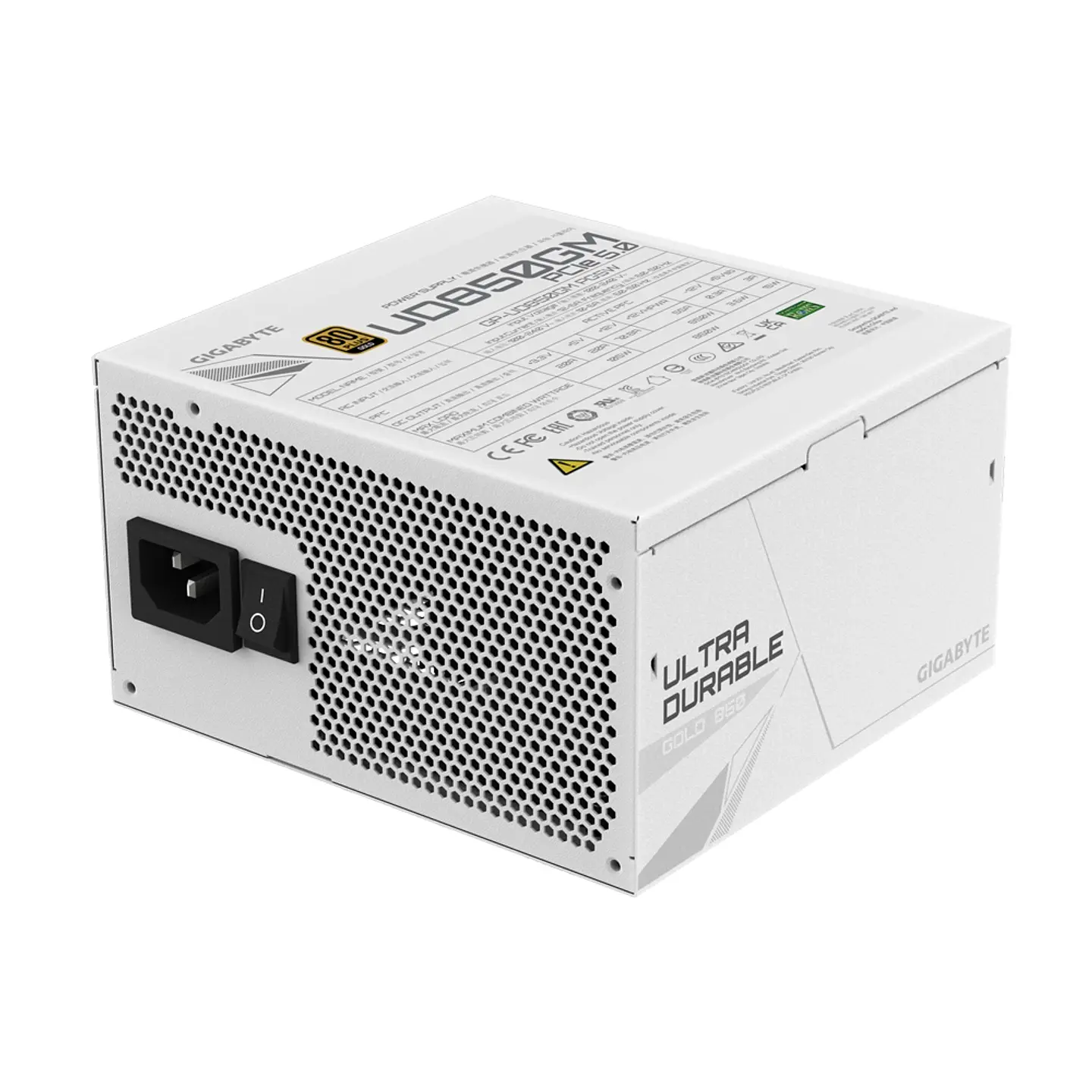 Fuente de Poder Gigabyte UD850GM PG5W 850W Modular, 80+ Gold - Blanca 3