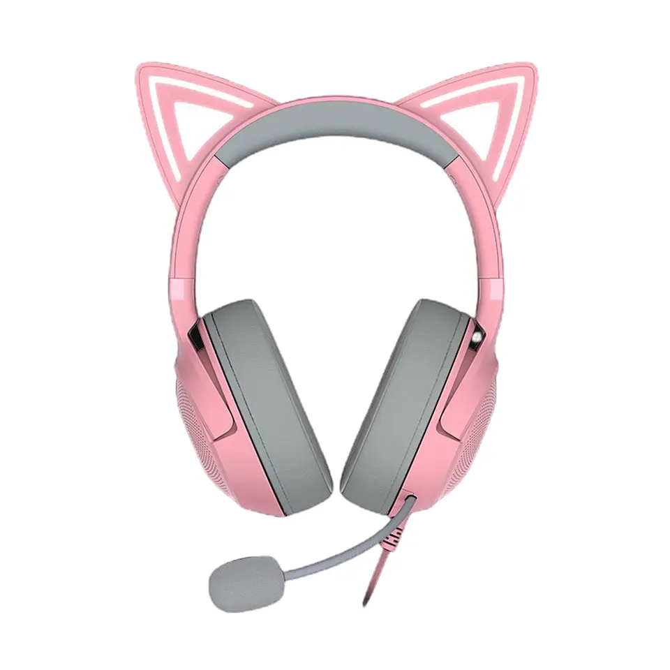Audífonos Razer Kraken Kitty V2, USB, Chroma RGB, Quartz 1
