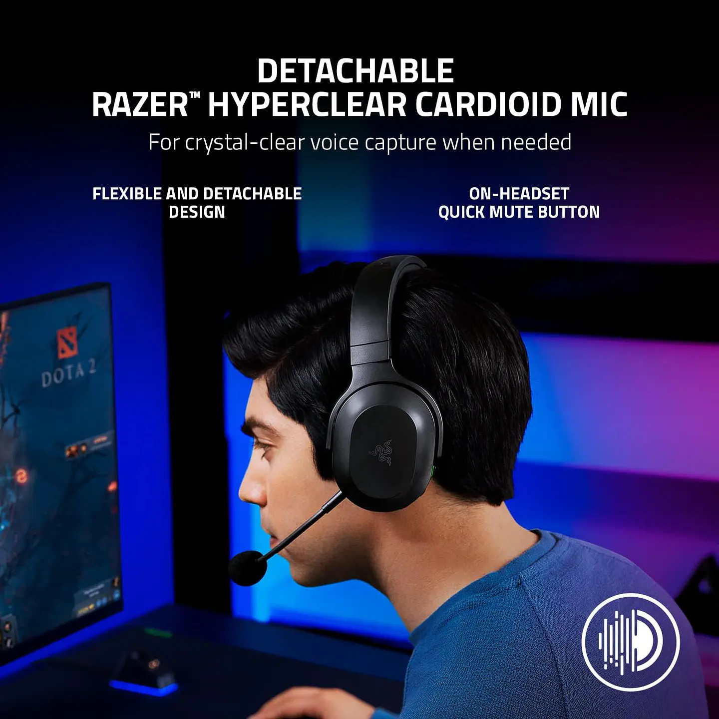 Audífonos Razer Barracuda X 2022, 7.1, BT/Dongle USB, Negro 4