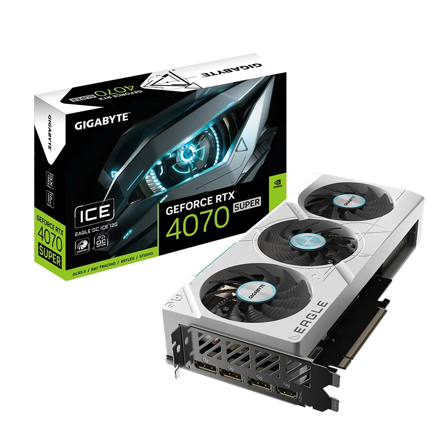 Tarjeta Video Gigabyte RTX 4070 Super Eagle OC ICE 12G GDDR6X 1