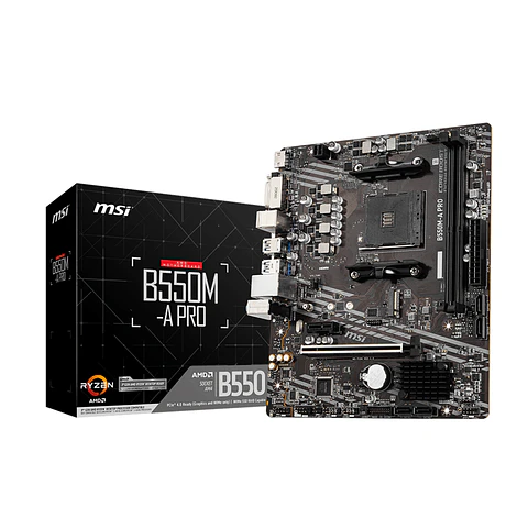 Placa Madre MSI B550M-A PRO, AM4, DDR4,, M2, Micro-ATX