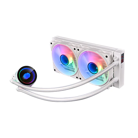 Refrigeración Líquida Wjcoolman UFO 240mm ARGB sincronizable (Intel / AMD) - Whi