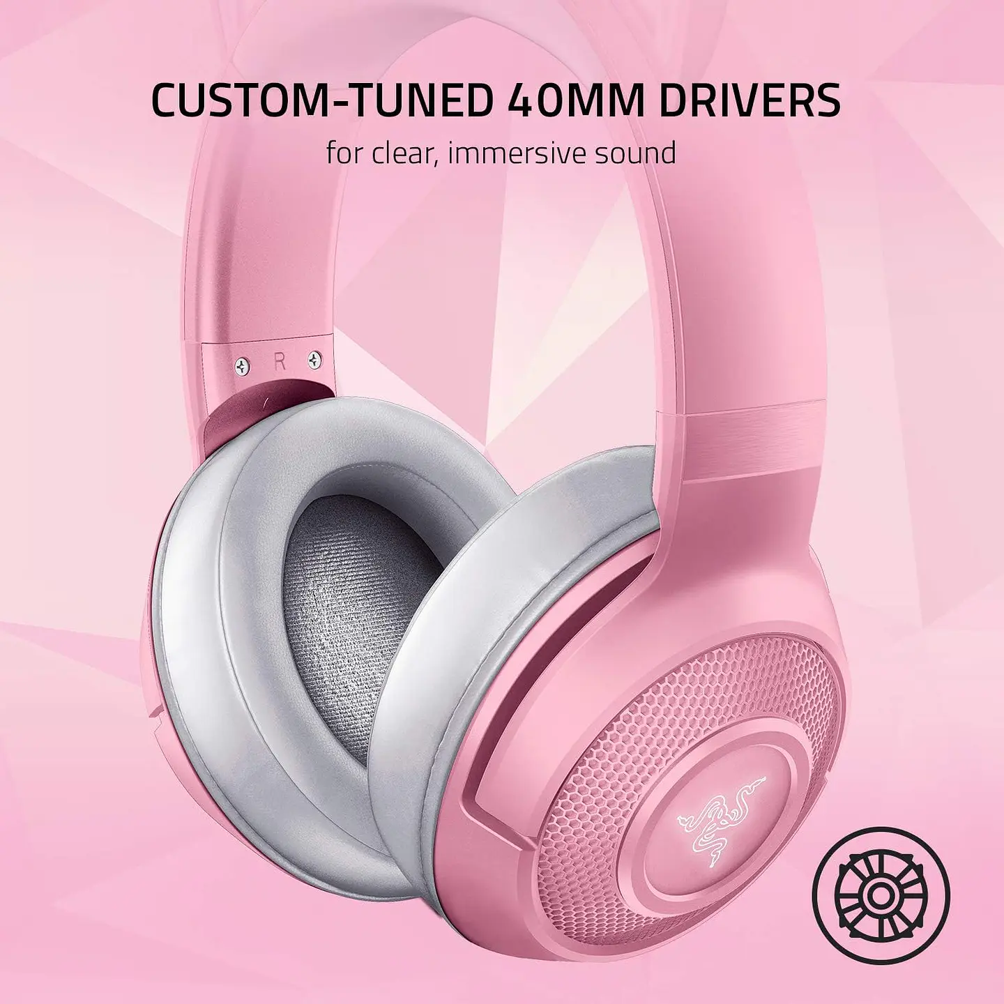 Audífonos Razer Kraken Kitty Quartz, Bluetooth, Rosado 5