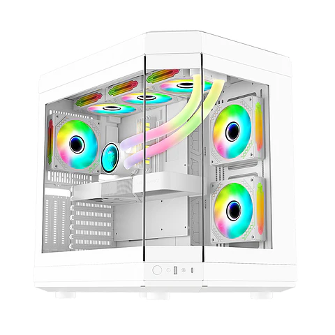 Gabinete Kronos Atlantis ATX Vidrio Templado, USB 3.0, White
