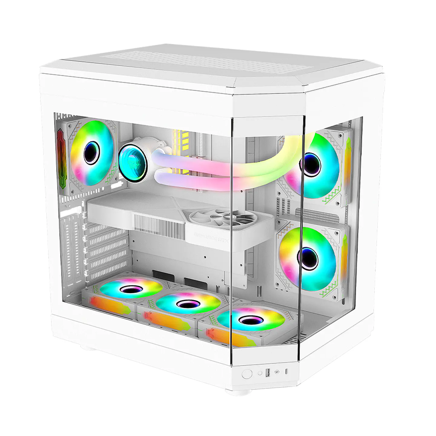 Gabinete Kronos Atlantis ATX Vidrio Templado, USB 3.0, White 2