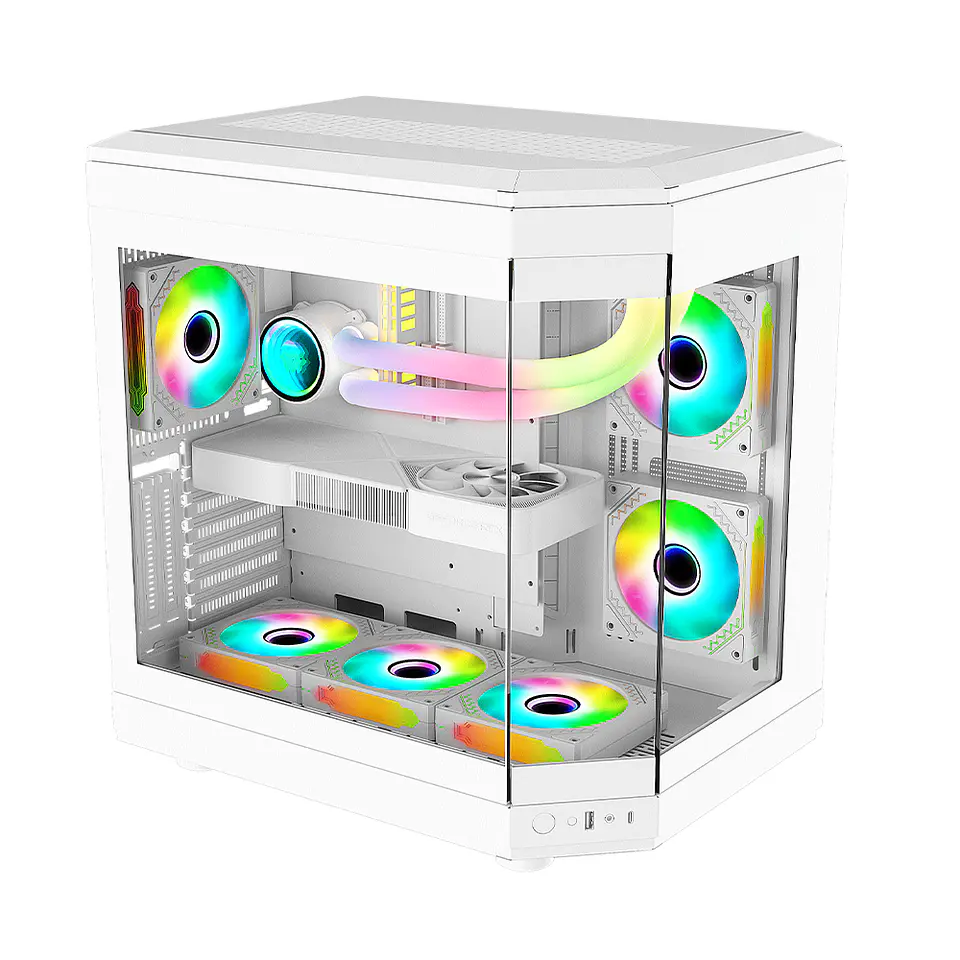 Gabinete Kronos Atlantis ATX Vidrio Templado, USB 3.0, White 2