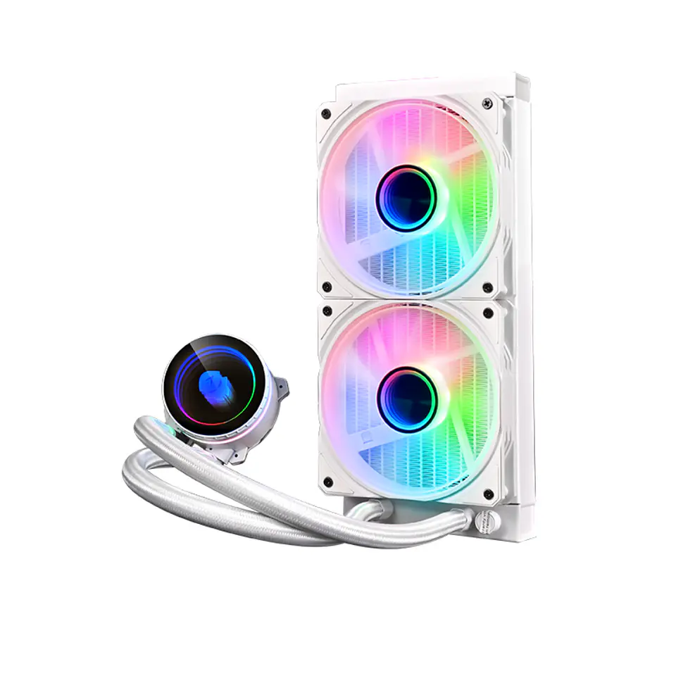 Refrigeración Líquida Wjcoolman UFO 240mm ARGB sincronizable (Intel / AMD) - Whi 2
