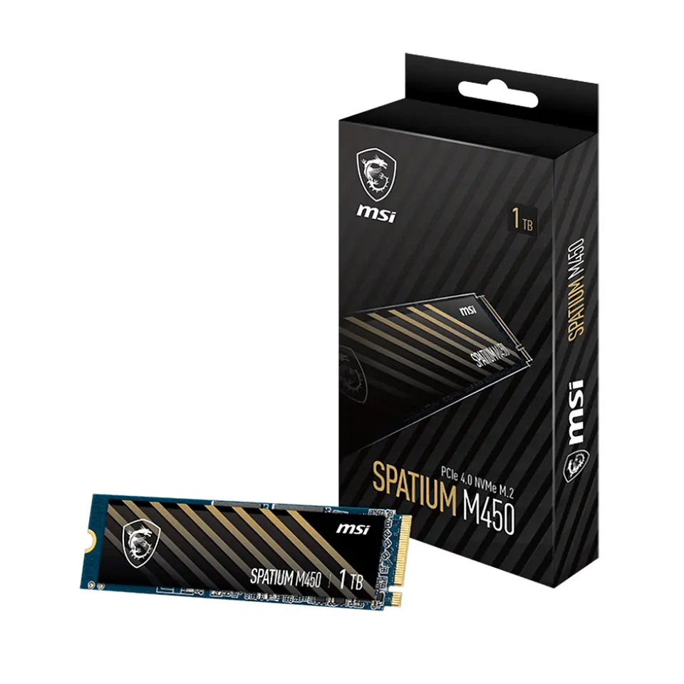 Unidad SSD MSI Spatium M450 1TB PCIe 4.0 NVMe M.2, 3600 MB/s 1