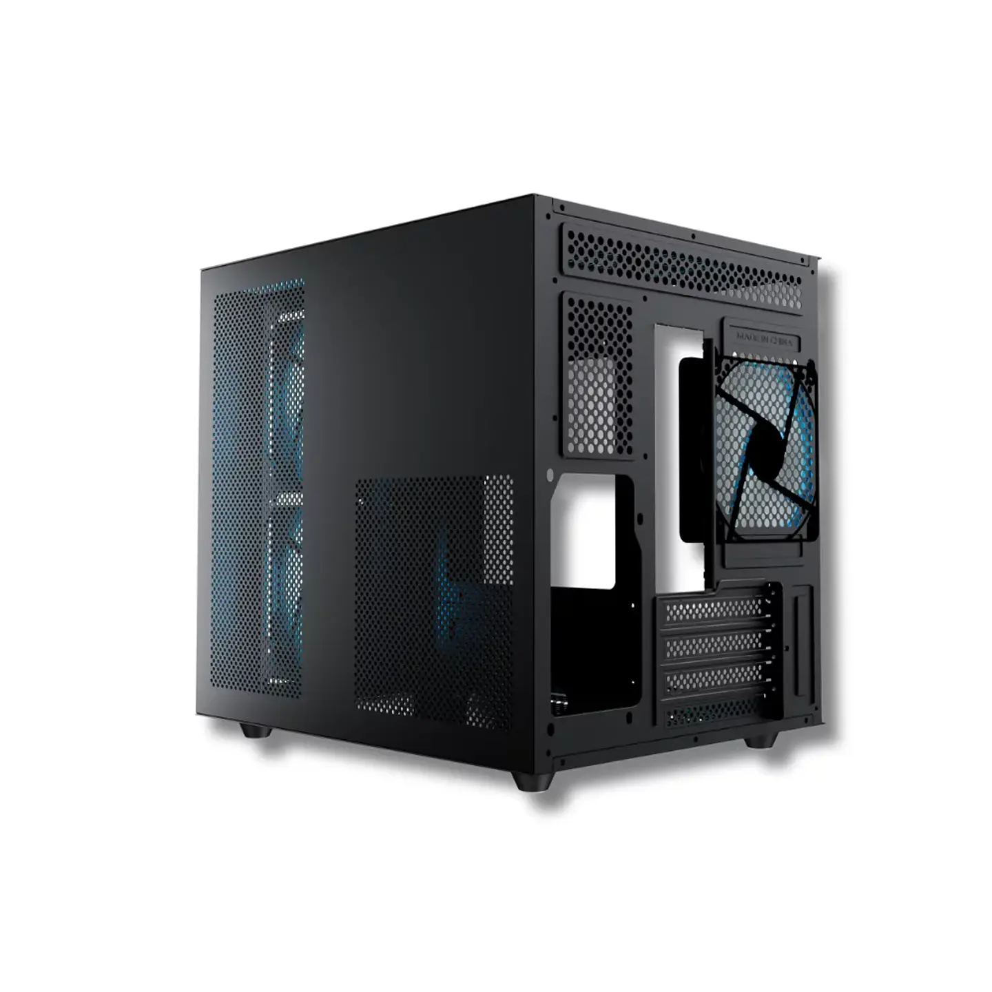 Gabinete Gamer NEWGEN COBALT Glass MATX Black, 3 Fans ARGB 2