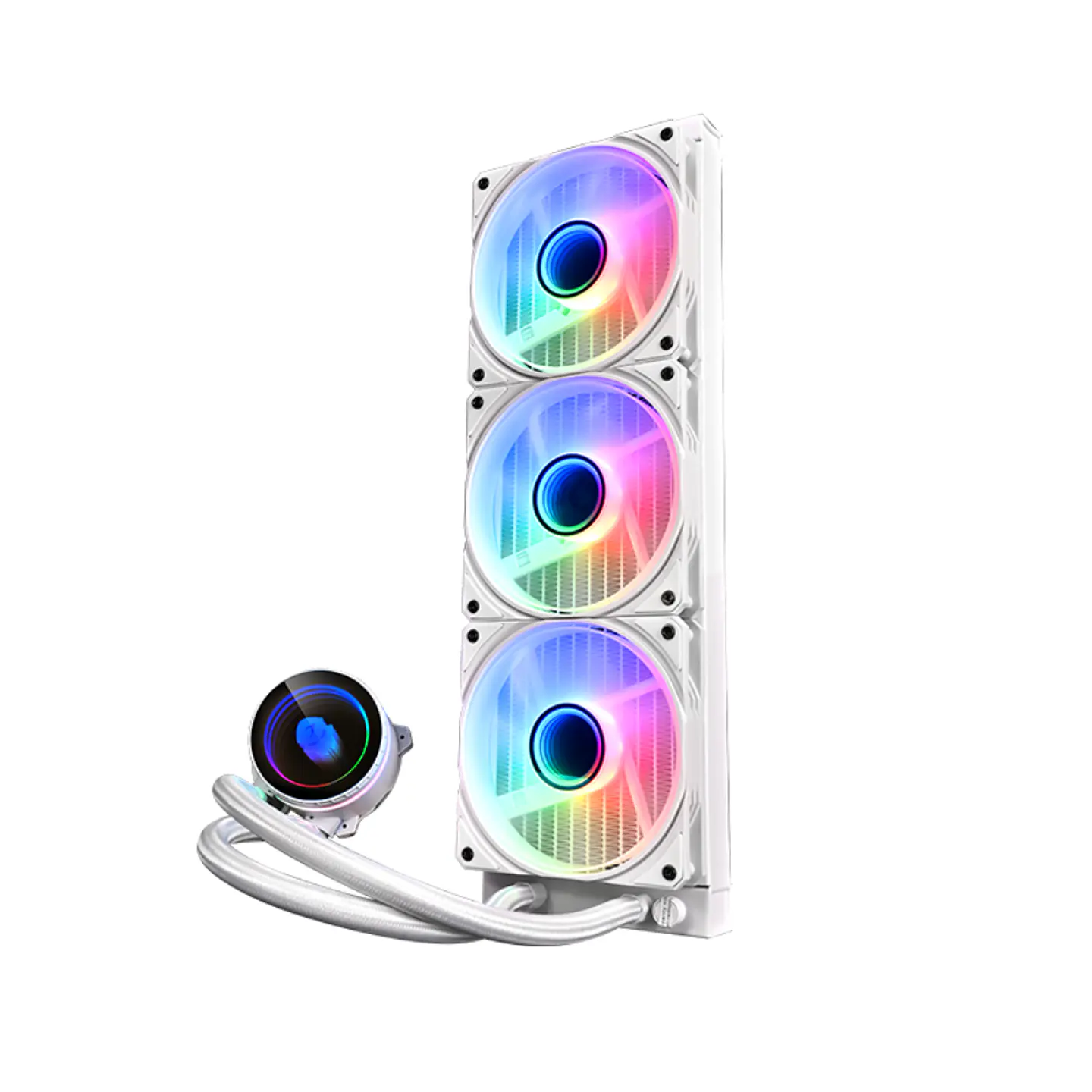 Refrigeración Líquida Wjcoolman UFO 360mm ARGB sincronizable (Intel / AMD) - Whi 2