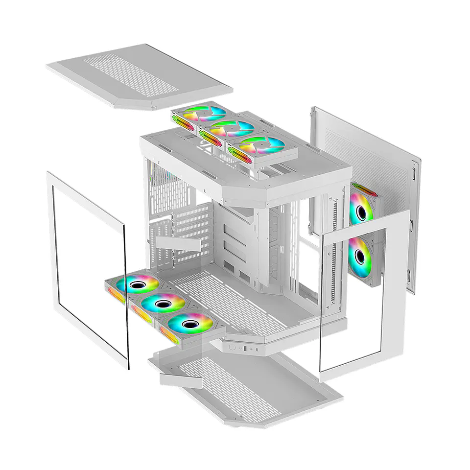 Gabinete Kronos Atlantis ATX Vidrio Templado, USB 3.0, White 4