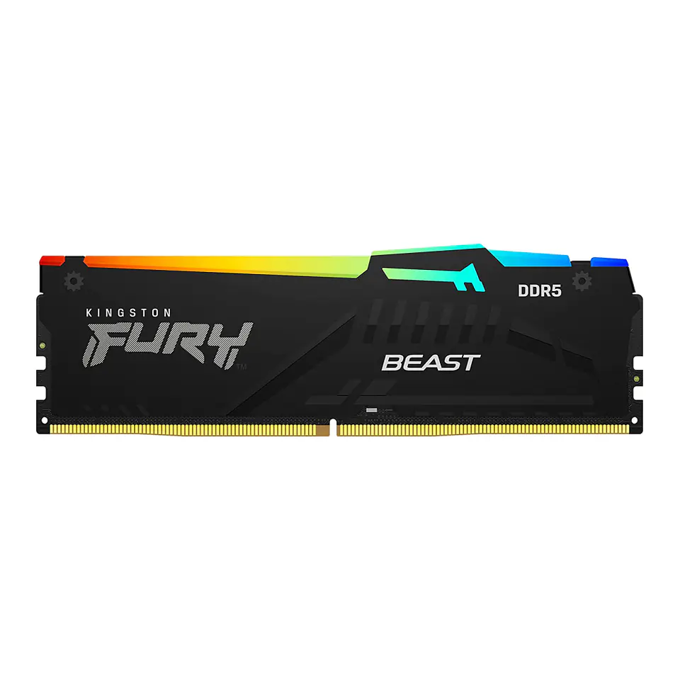 Memoria RAM Kingston Fury Beast 32GB DDR5 5600MT/s CL40 RGB DIMM BK 1