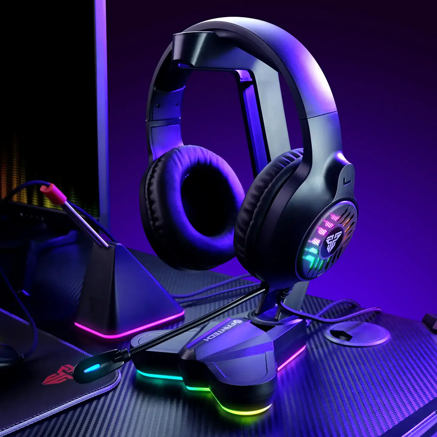 Audífonos Fantech Blitz MH87 RGB Black Edition, Pc, consolas 3