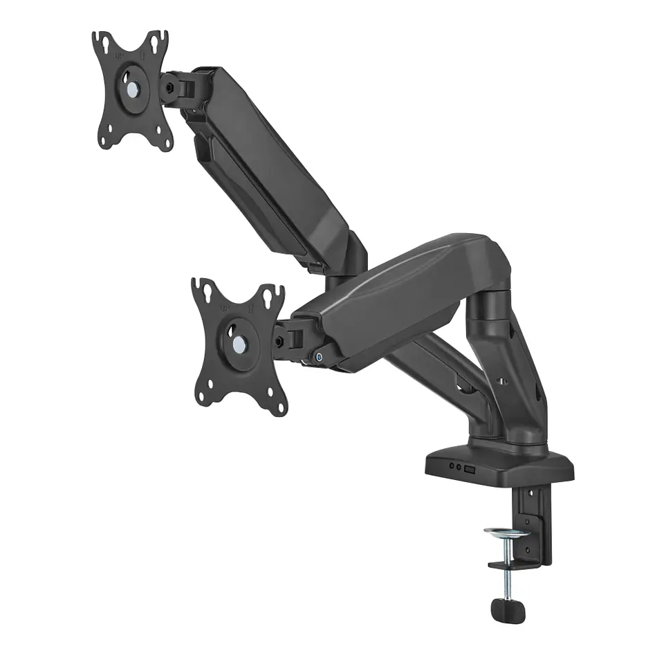 Brazo Soporte De Escritorio Doble Para 2 Monitores ajustable 7