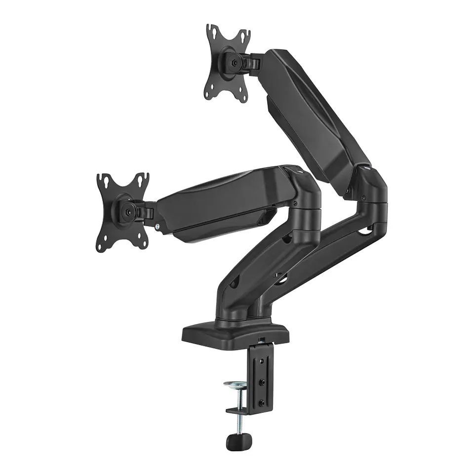 Brazo Soporte De Escritorio Doble Para 2 Monitores ajustable 8