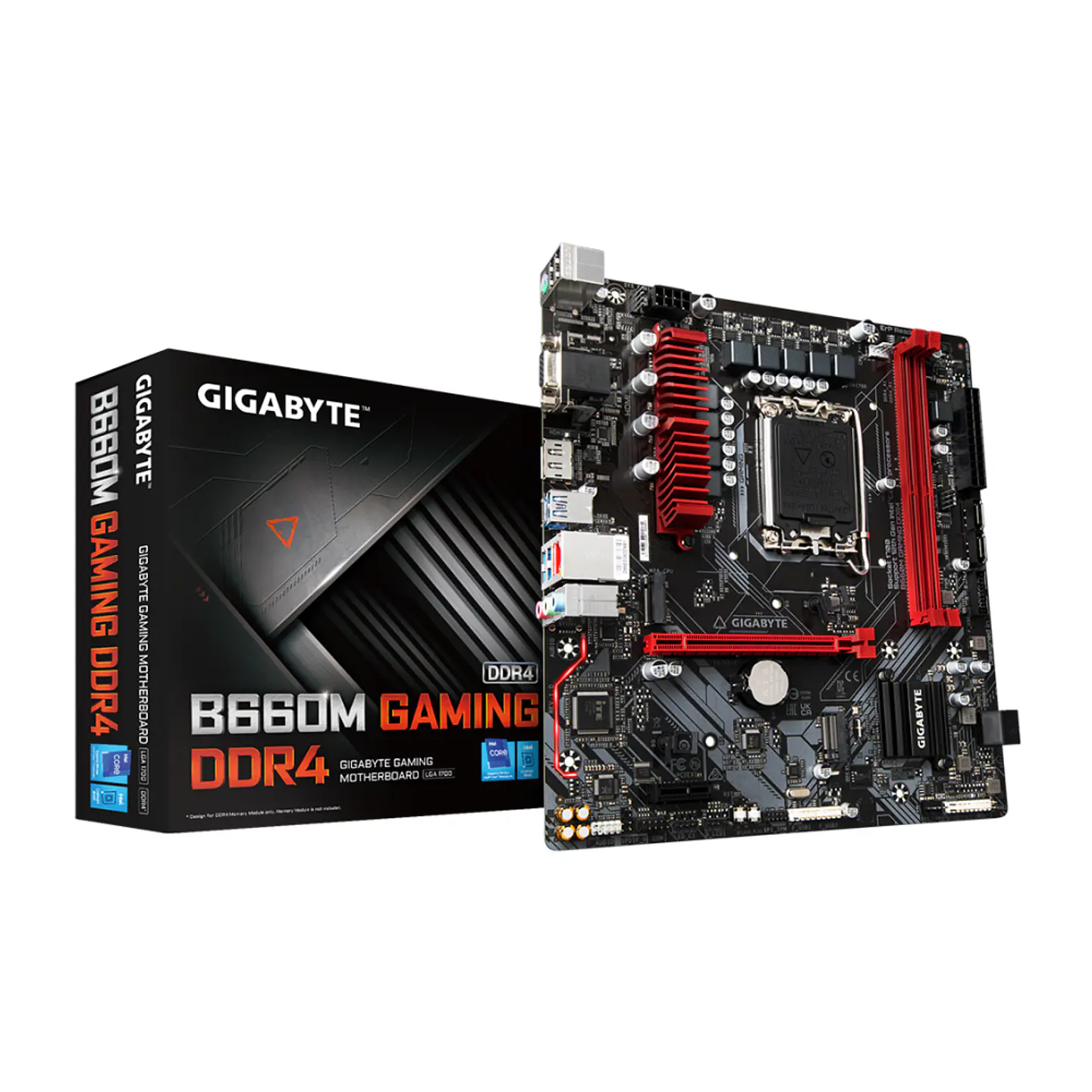 Placa Madre Gigabyte B660M GAMING DDR4 (LGA1700, DDR4 4000/5333MHz, M.2x2, micro 1