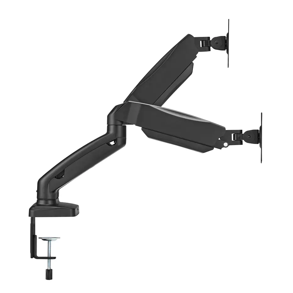 Brazo Soporte De Escritorio Doble Para 2 Monitores ajustable 9