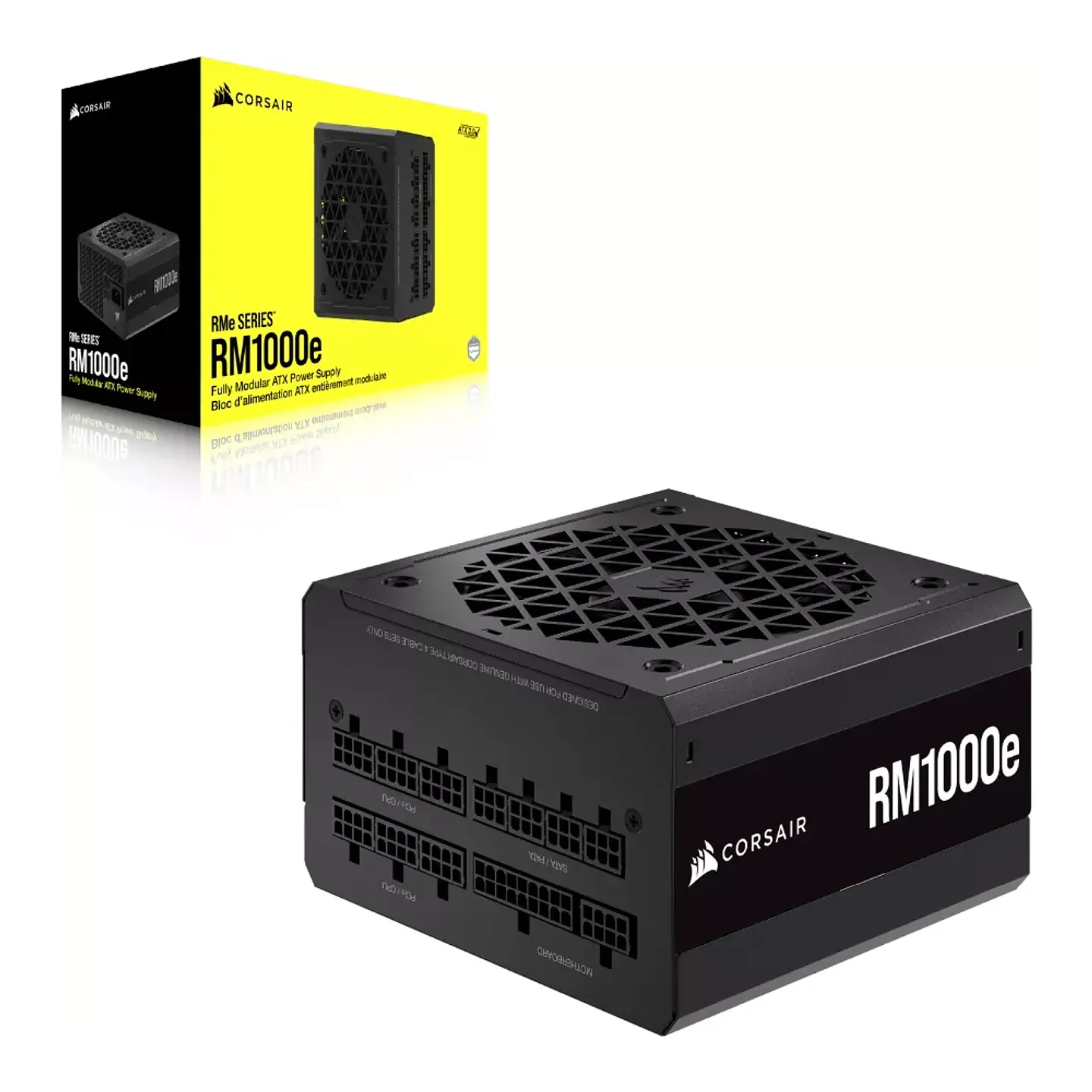 Fuente de Poder Corsair RM1000e de 1000W (Full Modular, Certificada 80+ Gold, AT 5