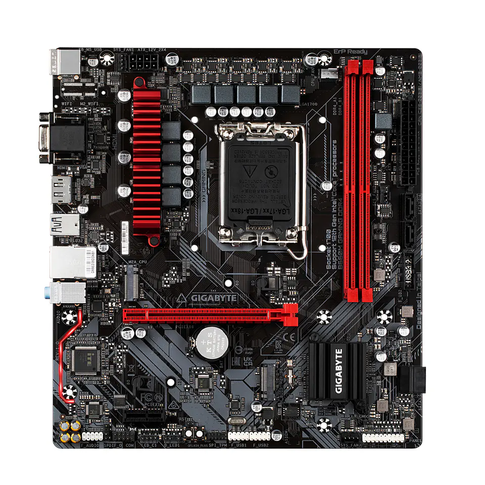 Placa Madre Gigabyte B660M GAMING DDR4 (LGA1700, DDR4 4000/5333MHz, M.2x2, micro 3