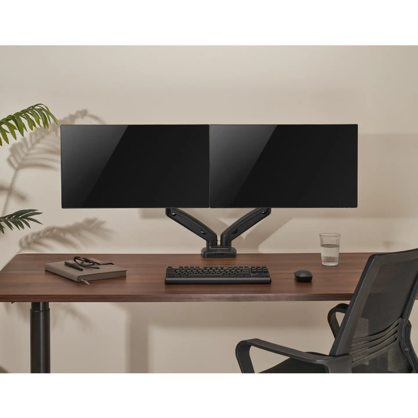 Brazo Soporte De Escritorio Doble Para 2 Monitores ajustable 12