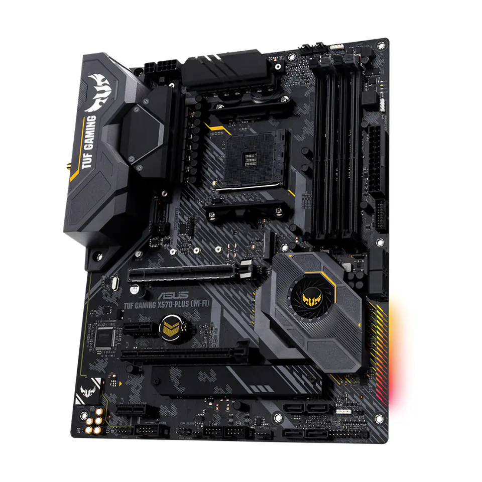 Placa Madre Asus TUF GAMING X570-PLUS Wi-Fi, AM4, DDR4, M2 x2 PCIe 4.0, RGB, ATX 1