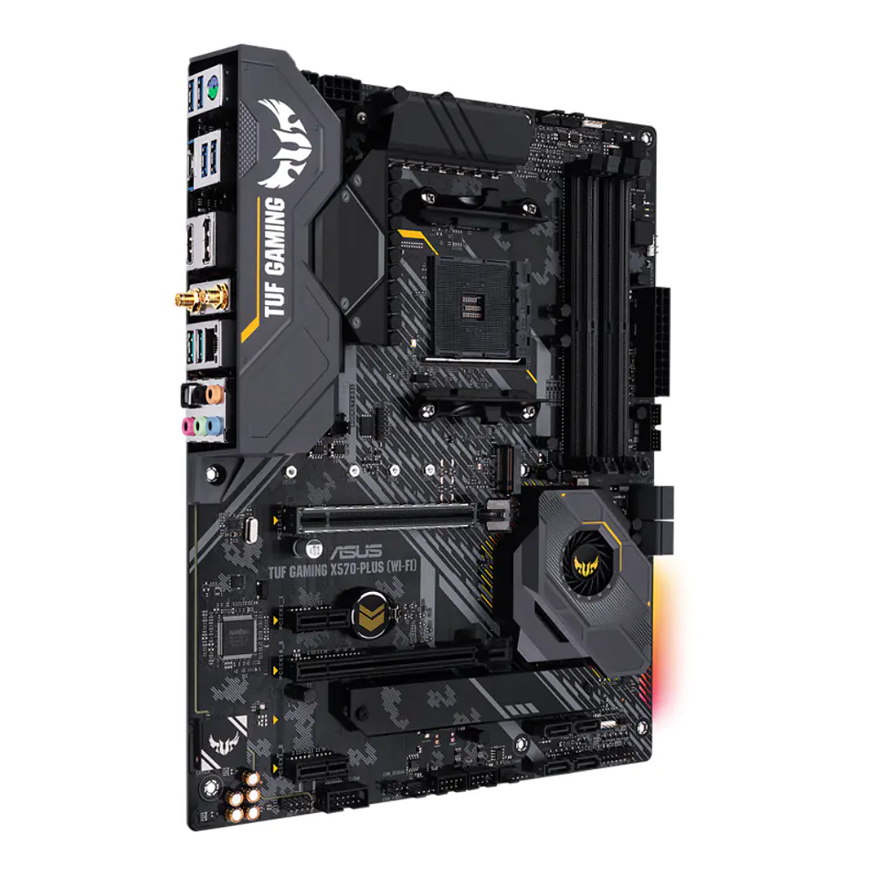 Placa Madre Asus TUF GAMING X570-PLUS Wi-Fi, AM4, DDR4, M2 x2 PCIe 4.0, RGB, ATX 2