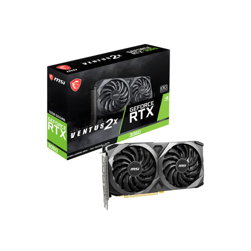 Tarjeta Video MSI RTX 3060 VENTUS 2X 12G OC, 192-bit PCI 4.0 1