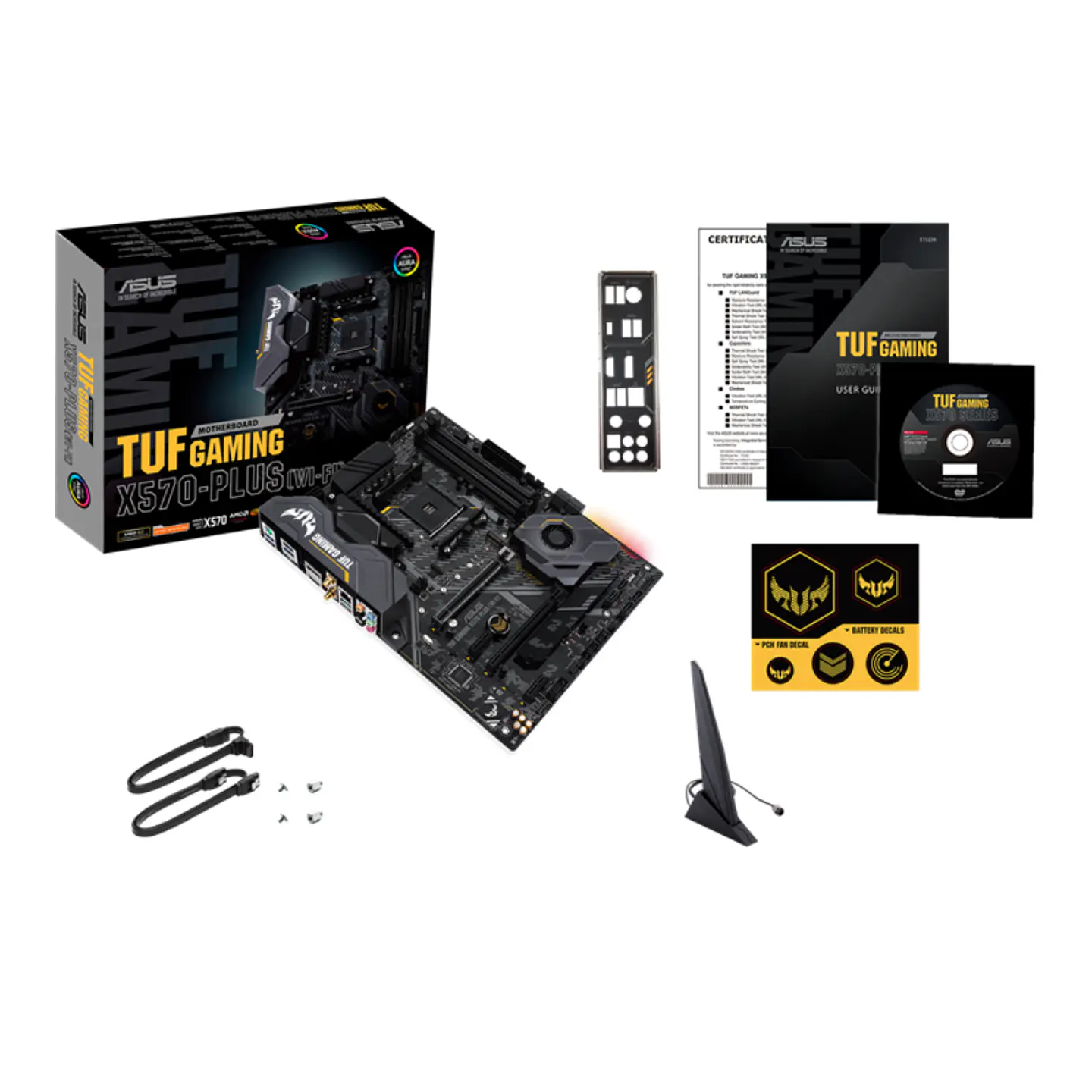 Placa Madre Asus TUF GAMING X570-PLUS Wi-Fi, AM4, DDR4, M2 x2 PCIe 4.0, RGB, ATX 5