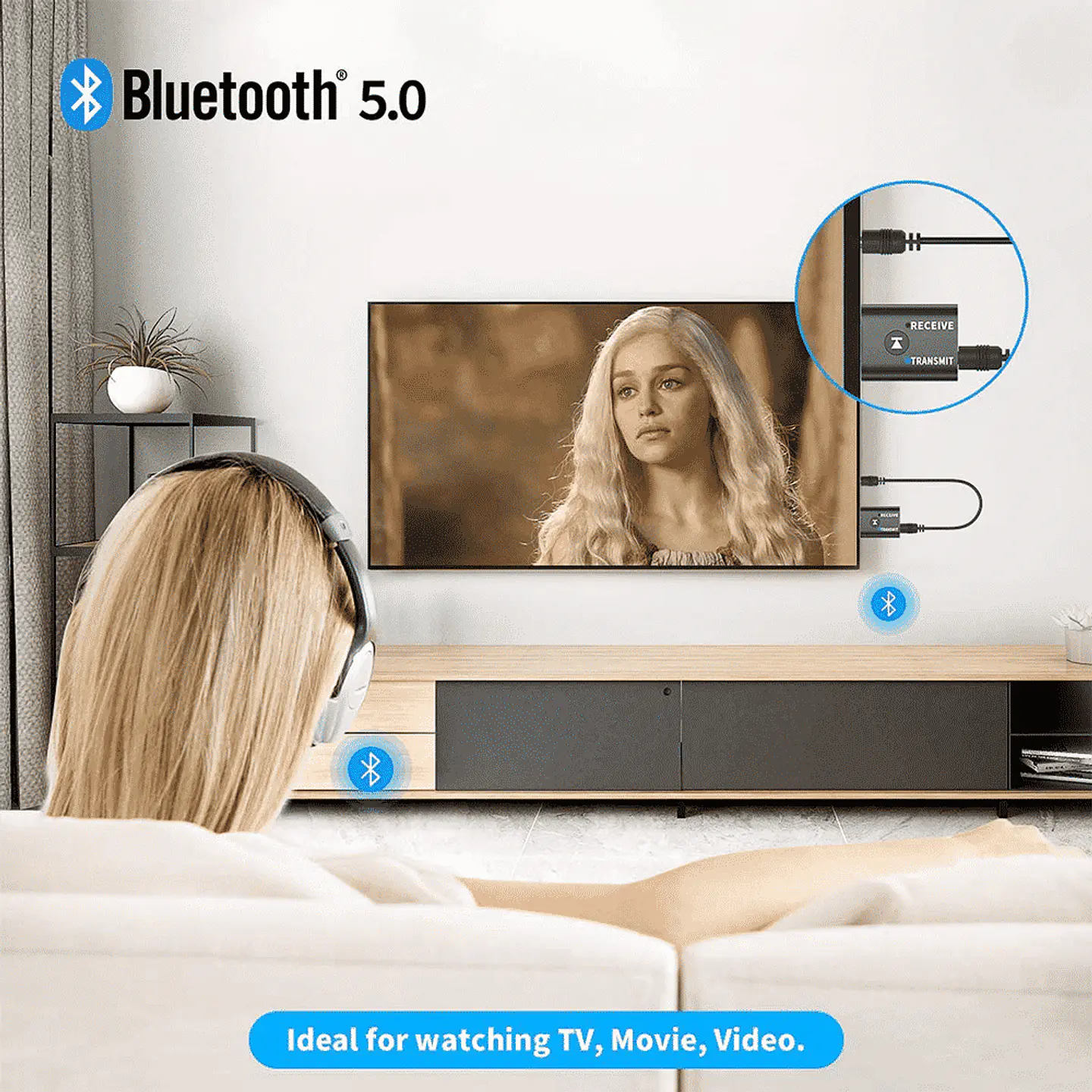 Transmisor y Receptor de Audio Tecnolab, Bluetooth 5.0 6