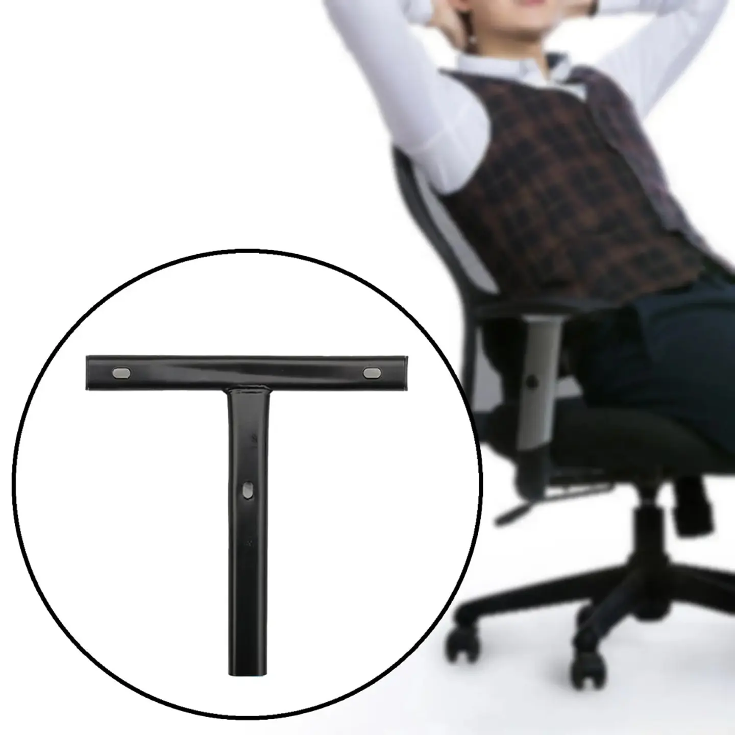 Repuesto soporte de respaldo en T para silla oficina y gamer 2