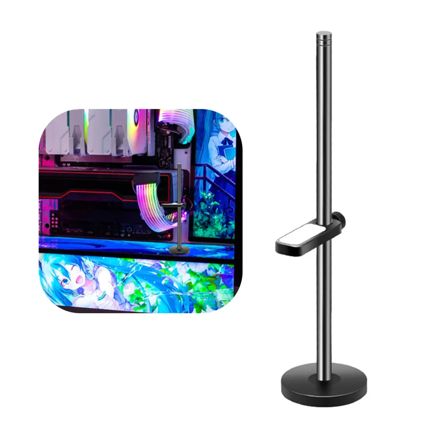 Soporte para tarjeta gráfica GPU ajustable y resistente de acero 1