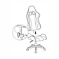 Repuesto soporte de respaldo en T para silla oficina y gamer - Miniatura 5