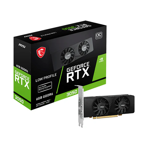 Tarjeta de Video MSI RTX 3050 LP 6G OC, GDDR6, Low Profile