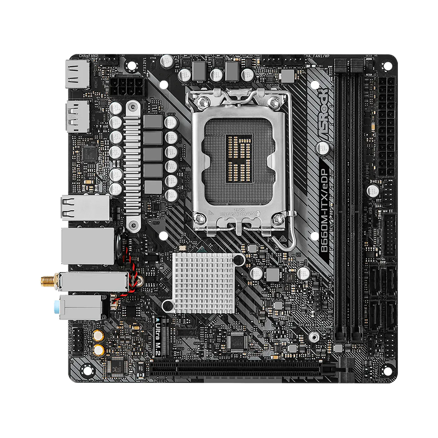 Placa madre ASRock B660M-ITX EDP Intel LGA1700, DDR4, WiFi 2