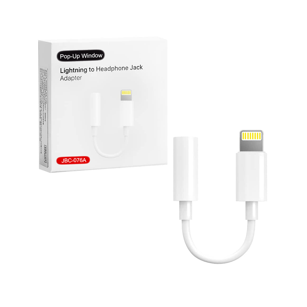 Adaptador De Audífonos Para Iphone Lightning A Jack 3.5mm - Blanco / Tamaño Único