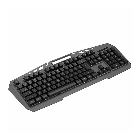 Teclado Gamer Metálico Retroiluminado Rgb, Soporte Celular