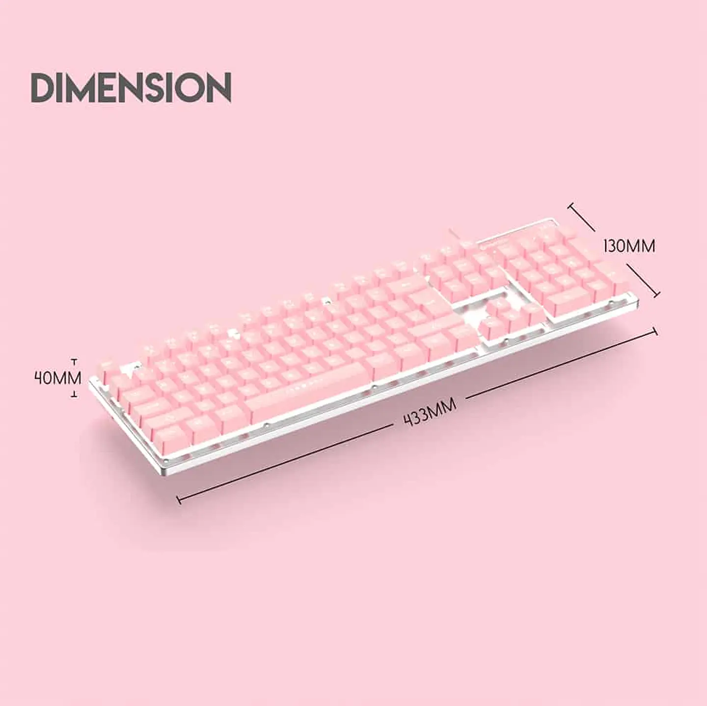 Teclado gamer Fantech Fighter II - K613L - Sakura Edition 2
