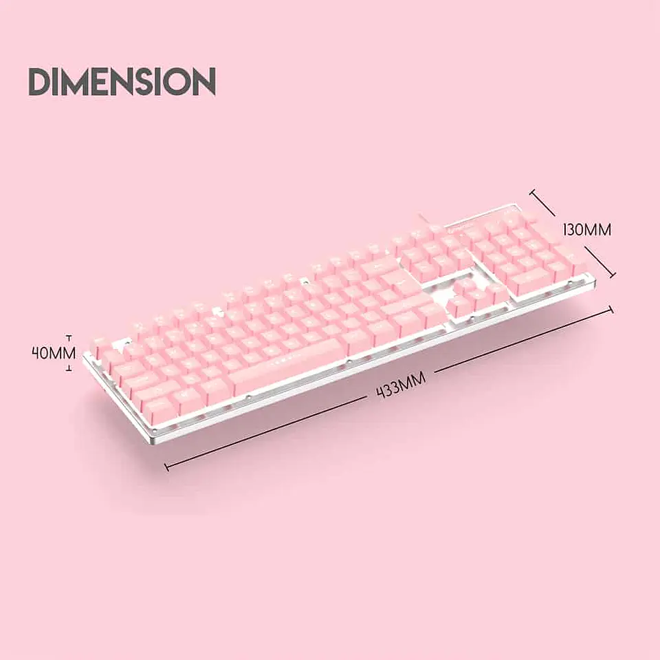 Teclado gamer Fantech Fighter II - K613L - Sakura Edition 2