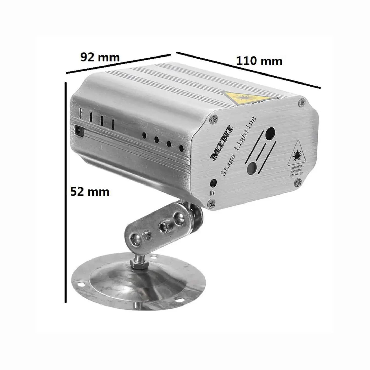 Proyector fiesta Luz Láser de puntos y figuras, incluye control remoto 4