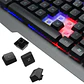 Teclado Gamer Metálico Retroiluminado Rgb, Soporte Celular - Miniatura 3
