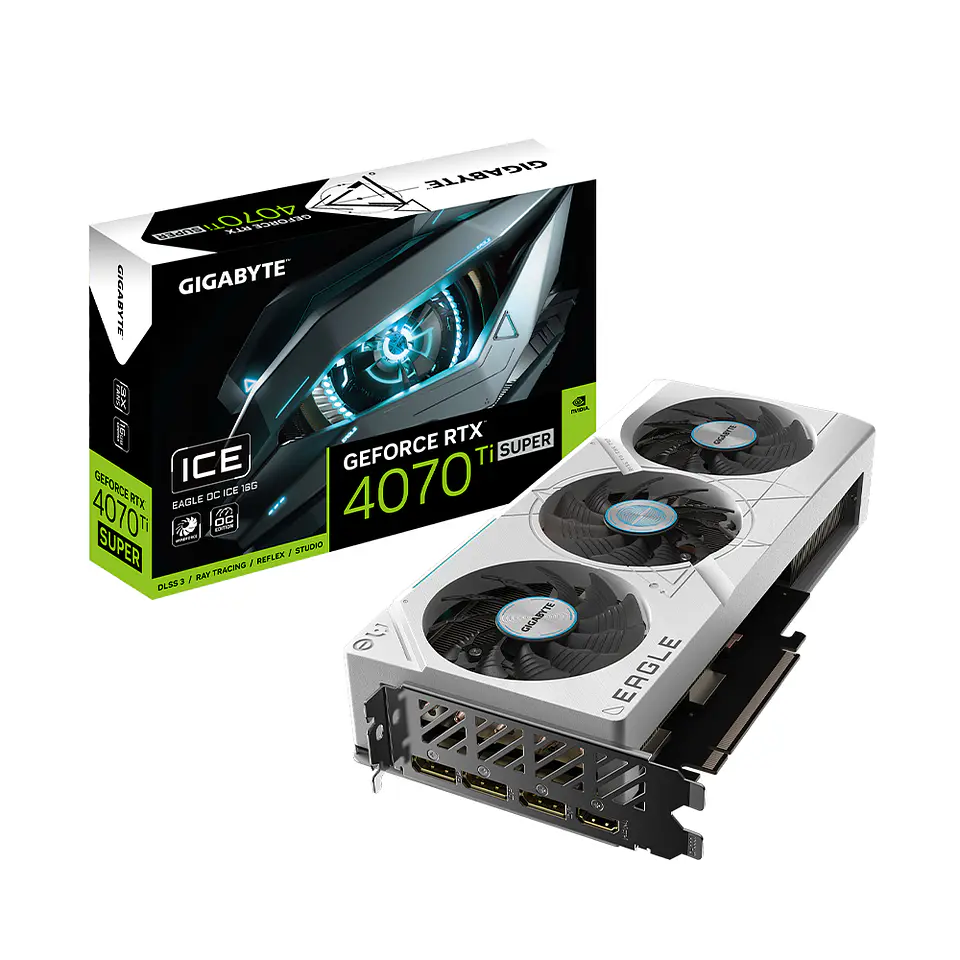 Tarjeta de Video Gigabyte RTX 4070 Ti Super Eagle OC Ice 16G 1