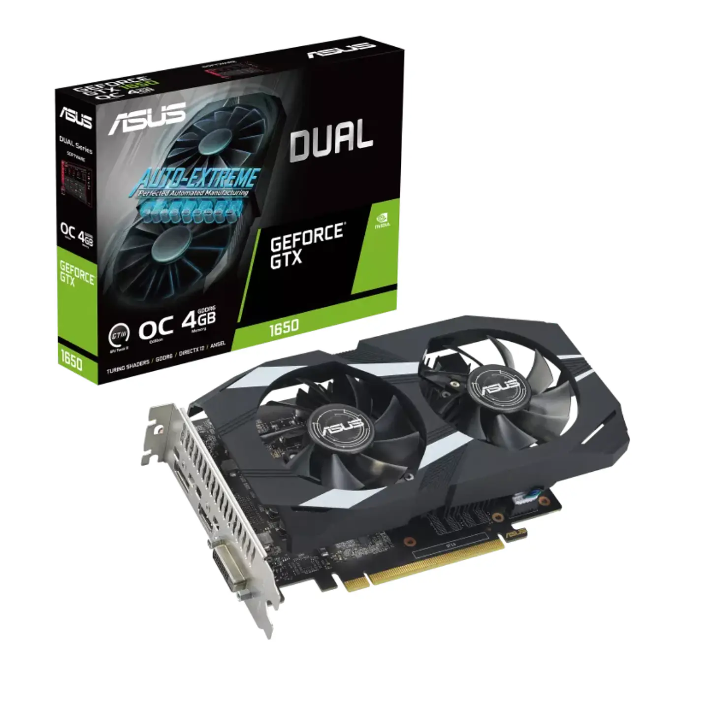 Tarjeta de Video Nvidia Asus Dual GeForce GTX 1650 4GB, DUAL-GTX1650-4G 1