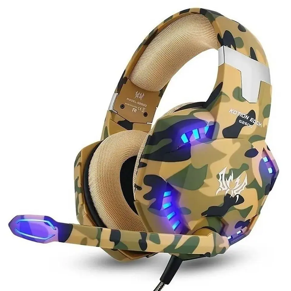 Audifonos Gamer Kotion Each G2600 Diseño Militar 1