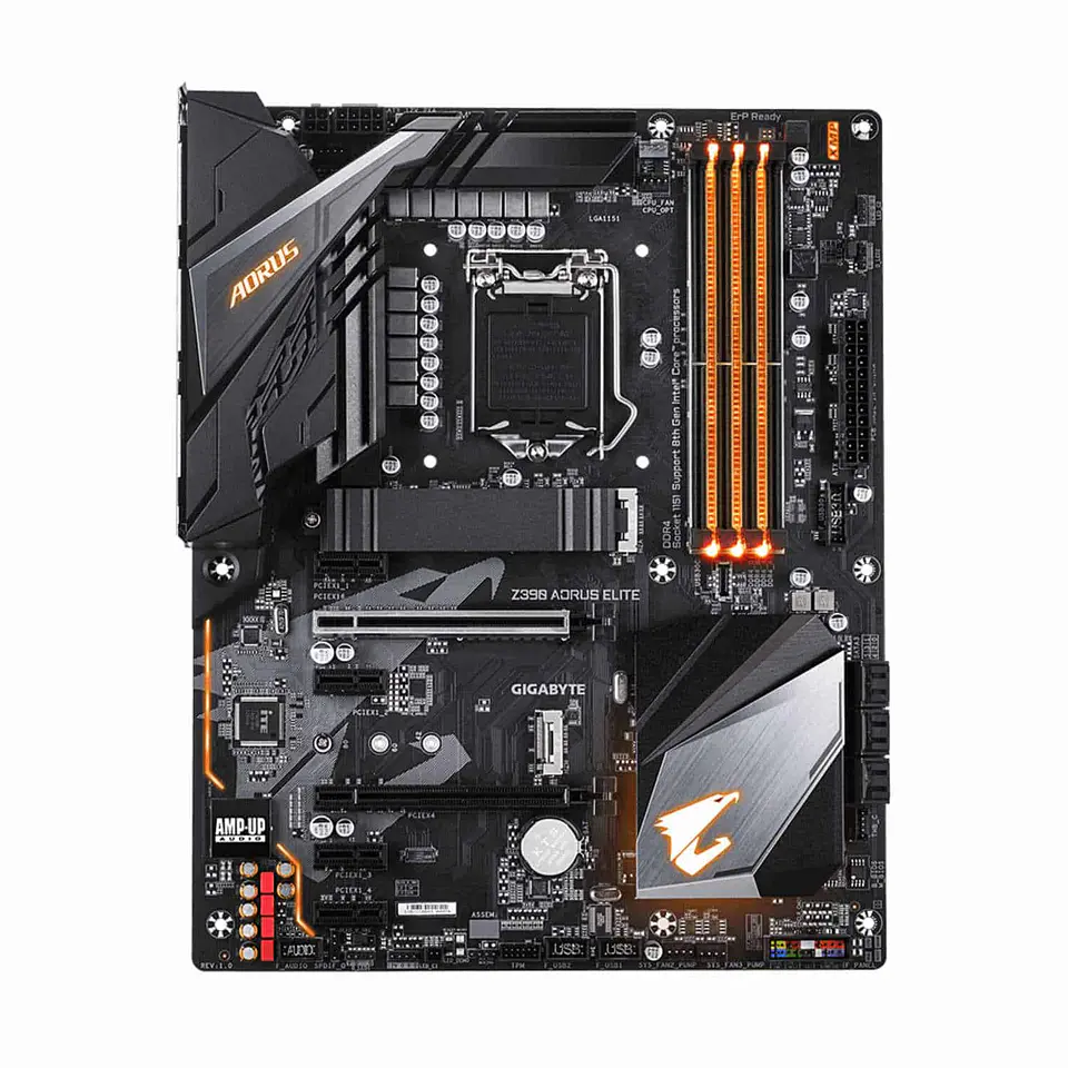 Placa Madre GIGABYTE Z390 Aorus Elite, FCLGA1151 (9na Gen) Intel Z390 HDMI SATA 6Gb/s USB 3.1 ATX 2