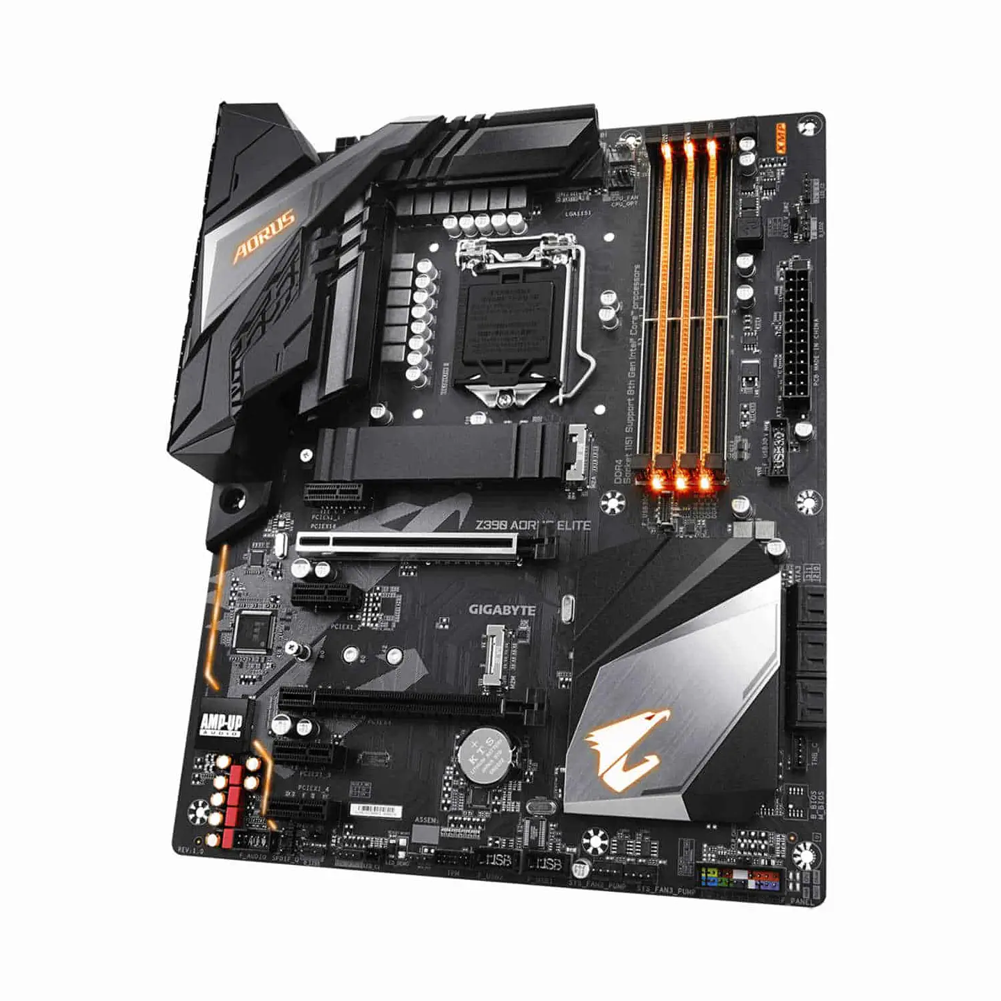 Placa Madre GIGABYTE Z390 Aorus Elite, FCLGA1151 (9na Gen) Intel Z390 HDMI SATA 6Gb/s USB 3.1 ATX 3
